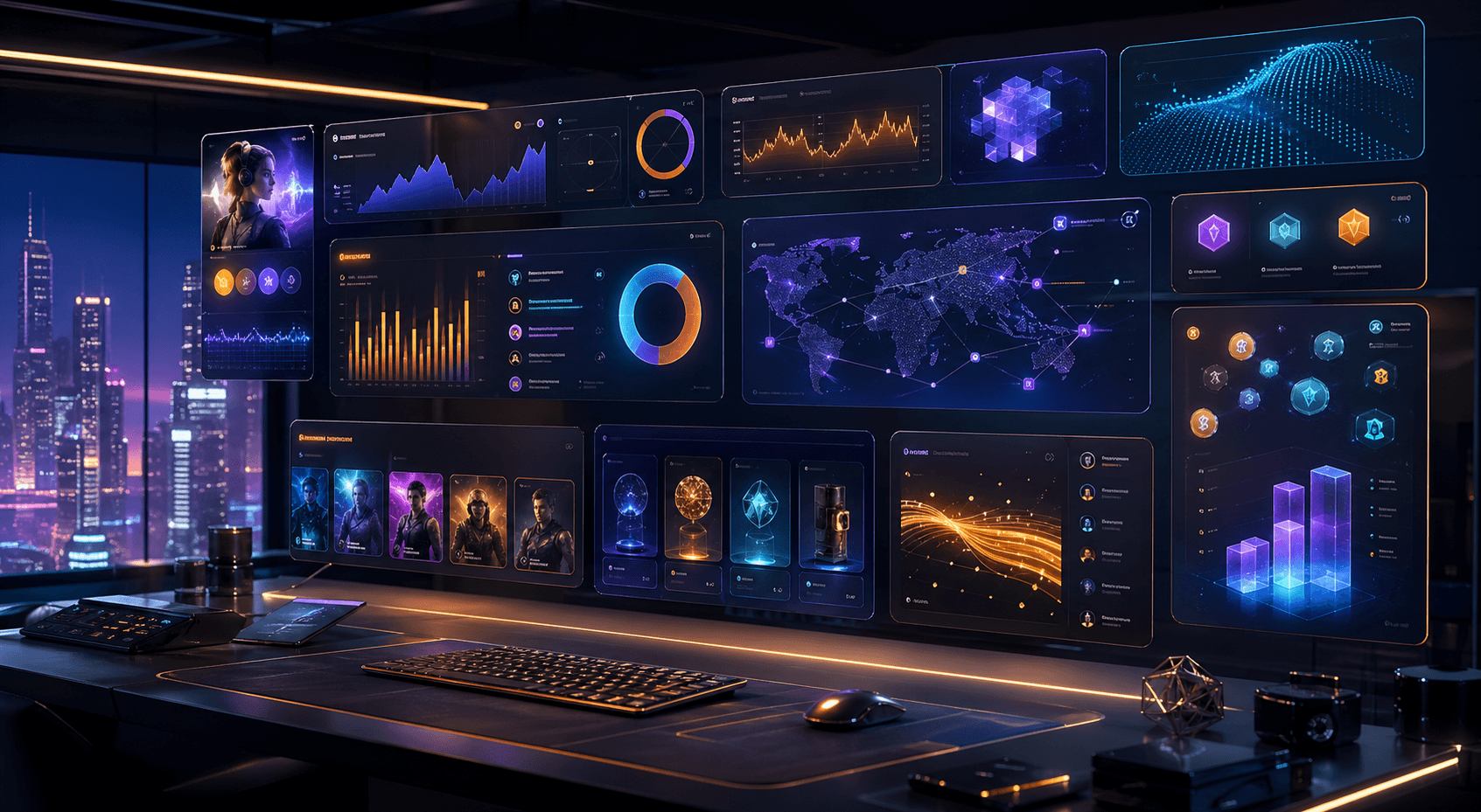 Web3 creator analytics dashboard with blockchain and audience tools